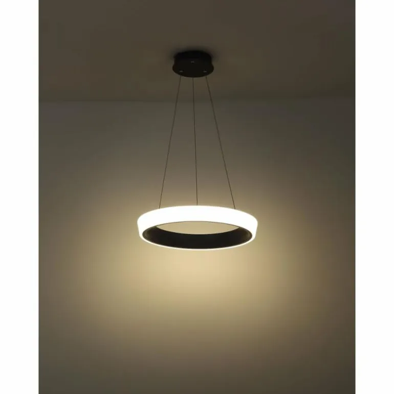 Suspension Globo TABANO LED Anthracite, 1 lumière, Télécommandes