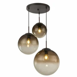 Suspension Globo VARUS Brun, 3 lumières