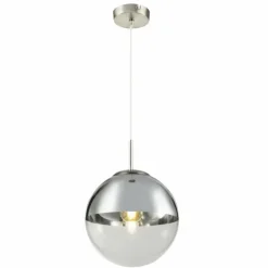 Suspension Globo VARUS Nickel mat, 1 lumière