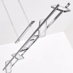 Suspension Gravendal LED Chrome, 5 lumières