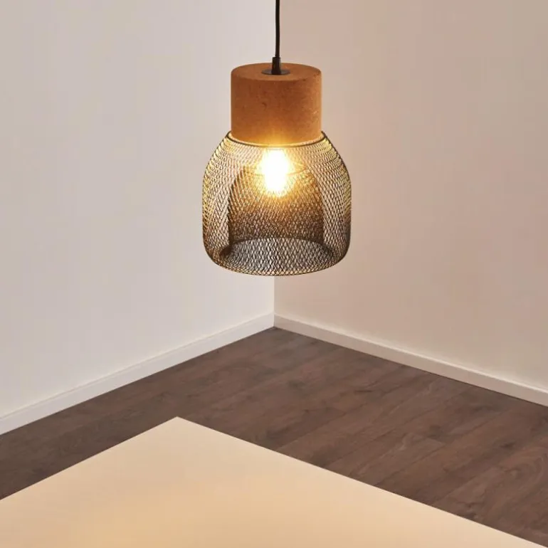 Suspension Grongroft Brun, Noir, 1 lumière