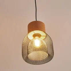 Suspension Grongroft Brun, Noir, 1 lumière