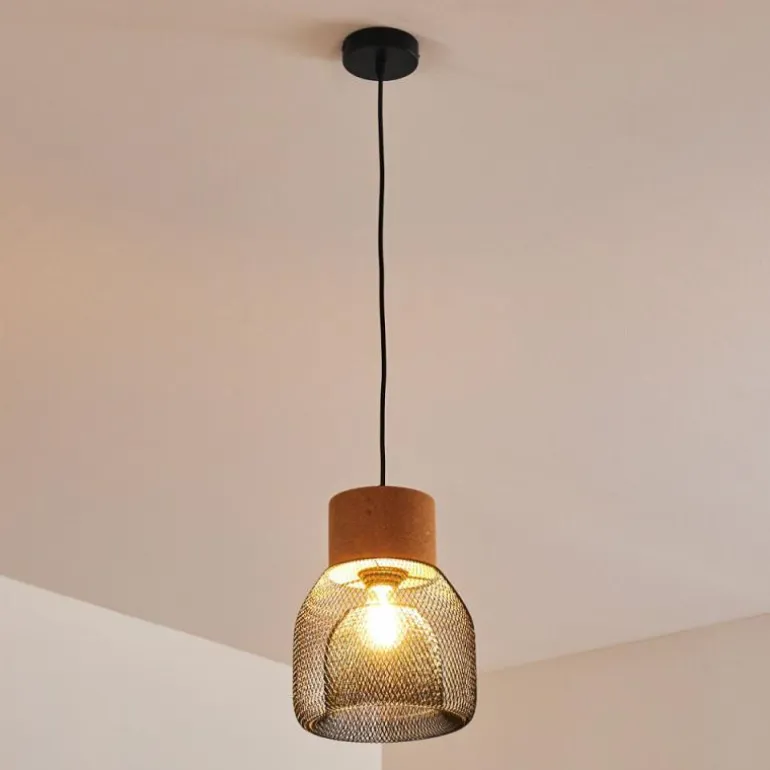 Suspension Grongroft Brun, Noir, 1 lumière