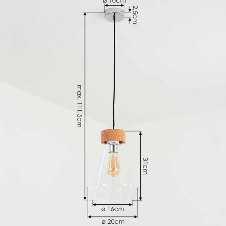 Suspension Gunnarn Chrome, 1 lumière
