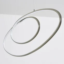 Suspension Harpeth LED Nickel mat, 1 lumière