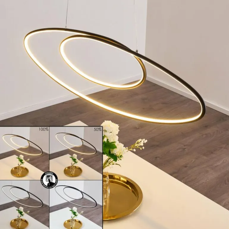 Suspension Harpeth LED Noir, 1 lumière