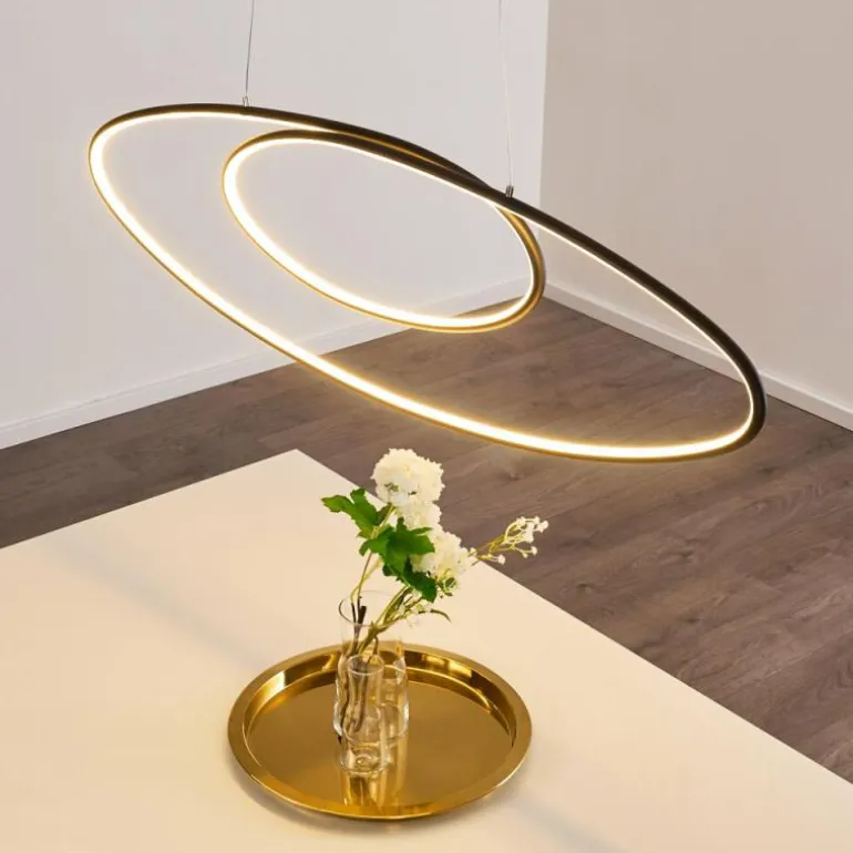 Suspension Harpeth LED Noir, 1 lumière