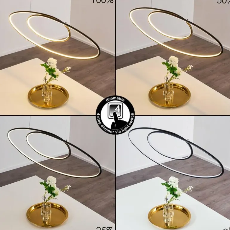 Suspension Harpeth LED Noir, 1 lumière