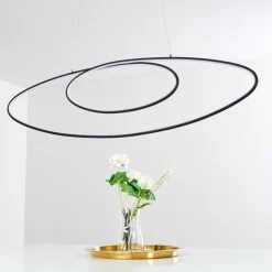 Suspension Harpeth LED Noir, 1 lumière