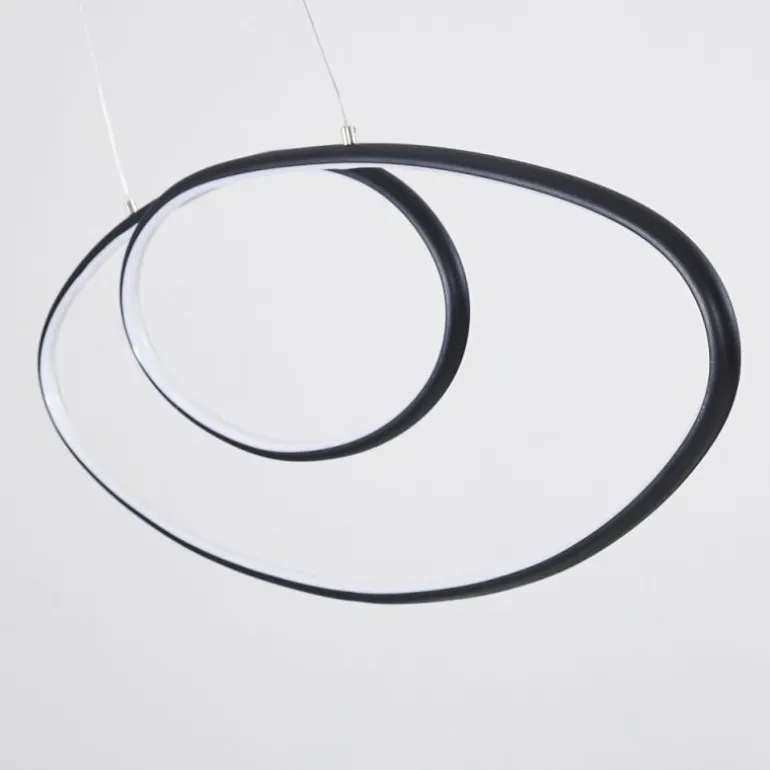 Suspension Harpeth LED Noir, 1 lumière