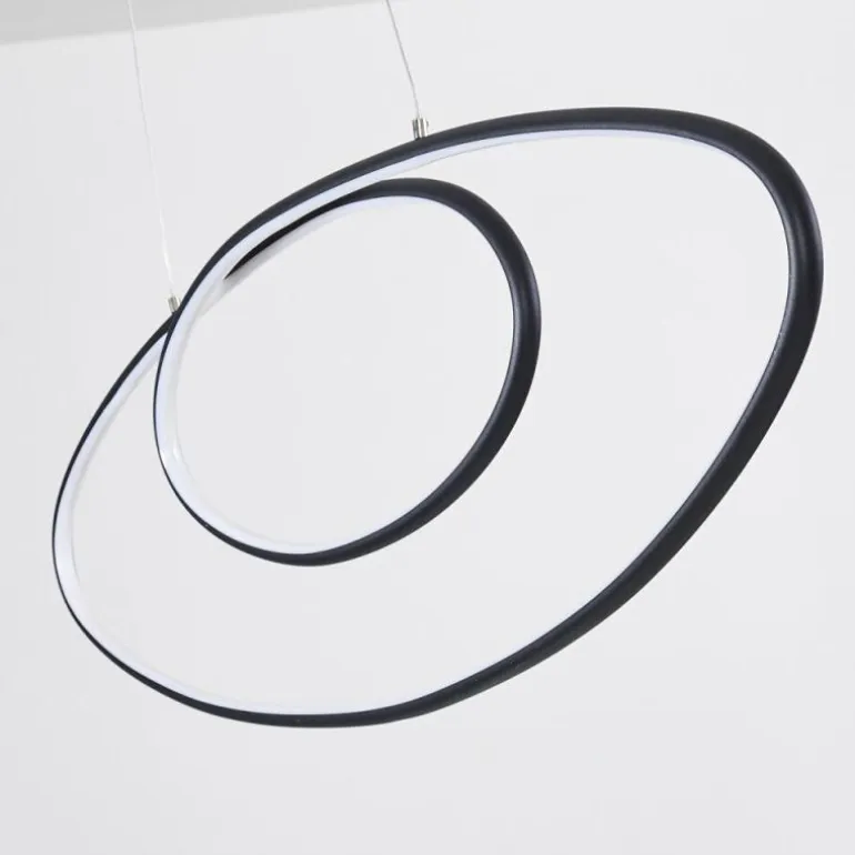 Suspension Harpeth LED Noir, 1 lumière