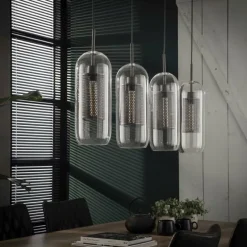 Suspension Hoefhaven Zingué, 4 lumières