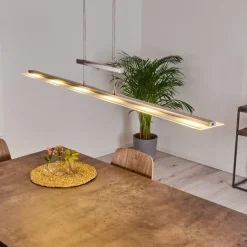 Suspension Hogana LED Nickel mat, 1 lumière