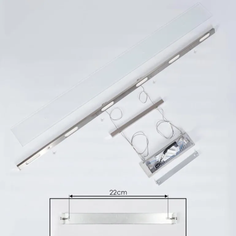 Suspension Hogana LED Nickel mat, 1 lumière