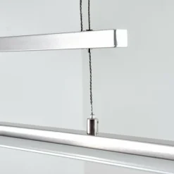 Suspension Hogana LED Nickel mat, 1 lumière