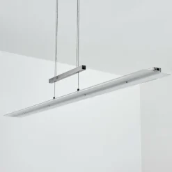 Suspension Hogana LED Nickel mat, 1 lumière