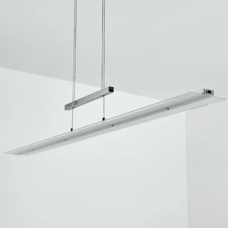 Suspension Hogana LED Nickel mat, 1 lumière