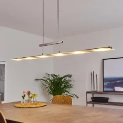 Suspension Hogana LED Nickel mat, 1 lumière
