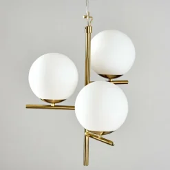 Suspension Hogatza Laiton, 3 lumières