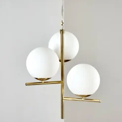 Suspension Hogatza Laiton, 3 lumières