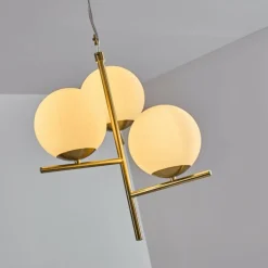 Suspension Hogatza Laiton, 3 lumières