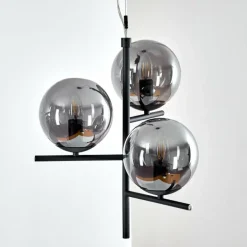 Suspension Hogatza Noir, 3 lumières