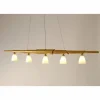 Suspension Holländer INNOVAZIONE Or, 5 lumières