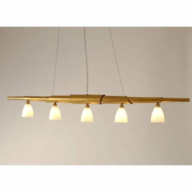 Suspension Holländer INNOVAZIONE Or, 5 lumières