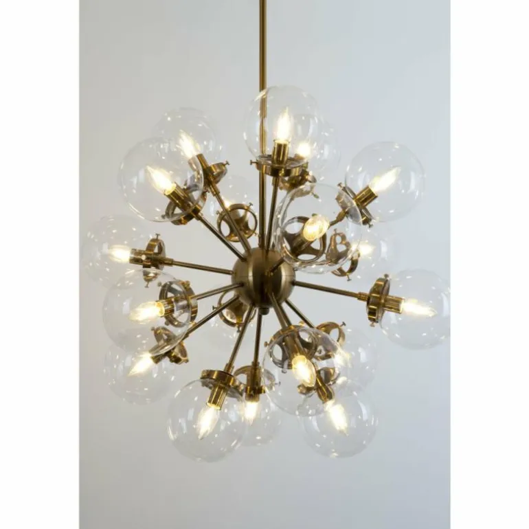 Suspension Holländer MOLTIPLICATORE Or, Laiton, 18 lumières