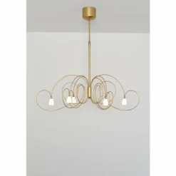 Suspension Holländer ROSASPINA OVAL Or, 6 lumières