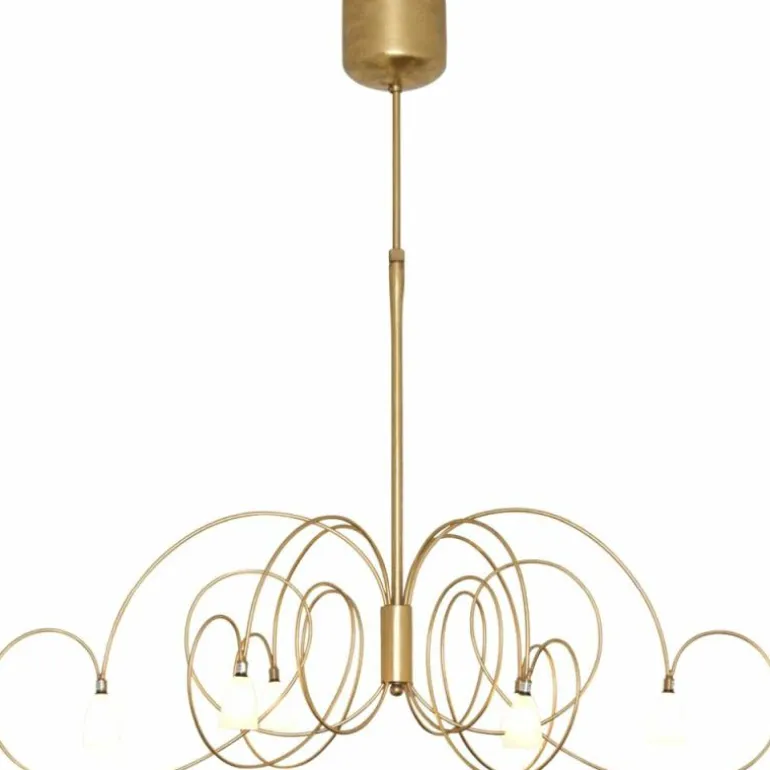 Suspension Holländer ROSASPINA OVAL Or, 6 lumières
