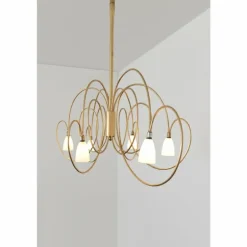 Suspension Holländer ROSASPINA OVAL Or, 6 lumières