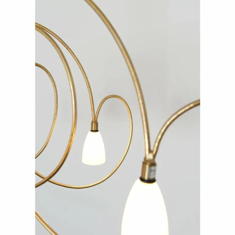 Suspension Holländer ROSASPINA OVAL Or, 6 lumières