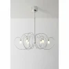 Suspension Holländer ROSASPINA Argenté, 6 lumières