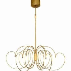 Suspension Holländer ROSASPINA Or, 6 lumières