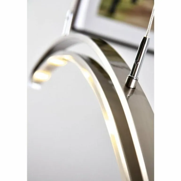 Suspension Honsel Lucy Chrome, Acier inoxydable, 6 lumières