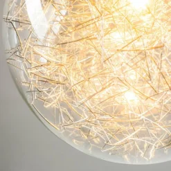 Suspension Hova Nickel mat, 1 lumière