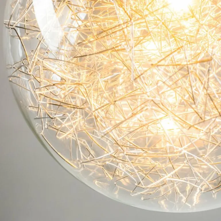 Suspension Hova Nickel mat, 1 lumière