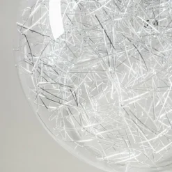 Suspension Hova Nickel mat, 1 lumière
