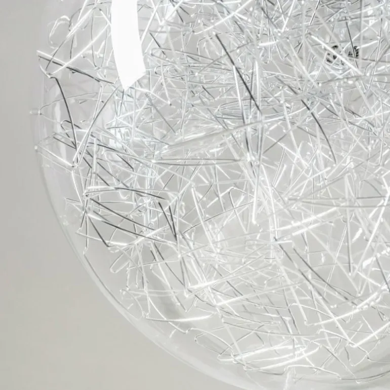 Suspension Hova Nickel mat, 1 lumière