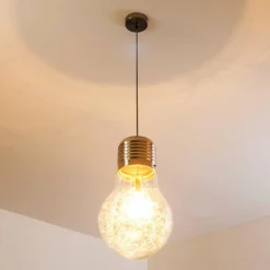 Suspension Hova Nickel mat, 1 lumière