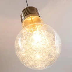 Suspension Hova Nickel mat, 1 lumière