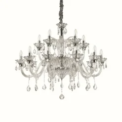 Suspension Ideal Lux COLOSSAL Chrome, 15 lumières
