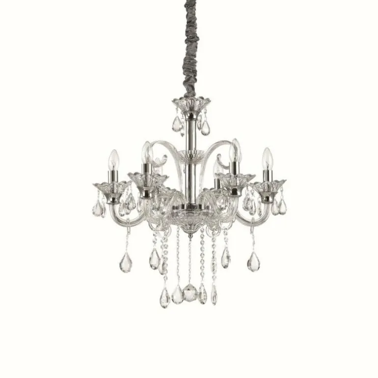 Suspension Ideal Lux COLOSSAL Chrome, 6 lumières