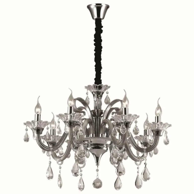 Suspension Ideal Lux COLOSSAL Chrome, 8 lumières