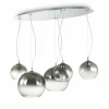 Suspension Ideal Lux DISCOVERY Chrome, 5 lumières