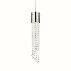 Suspension Ideal Lux GOCCE Chrome, 1 lumière