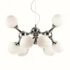 Suspension Ideal Lux NODI Chrome, 9 lumières