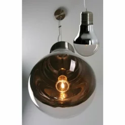 Suspension Ideallux LUCE Chrome, Acier inoxydable, 1 lumière