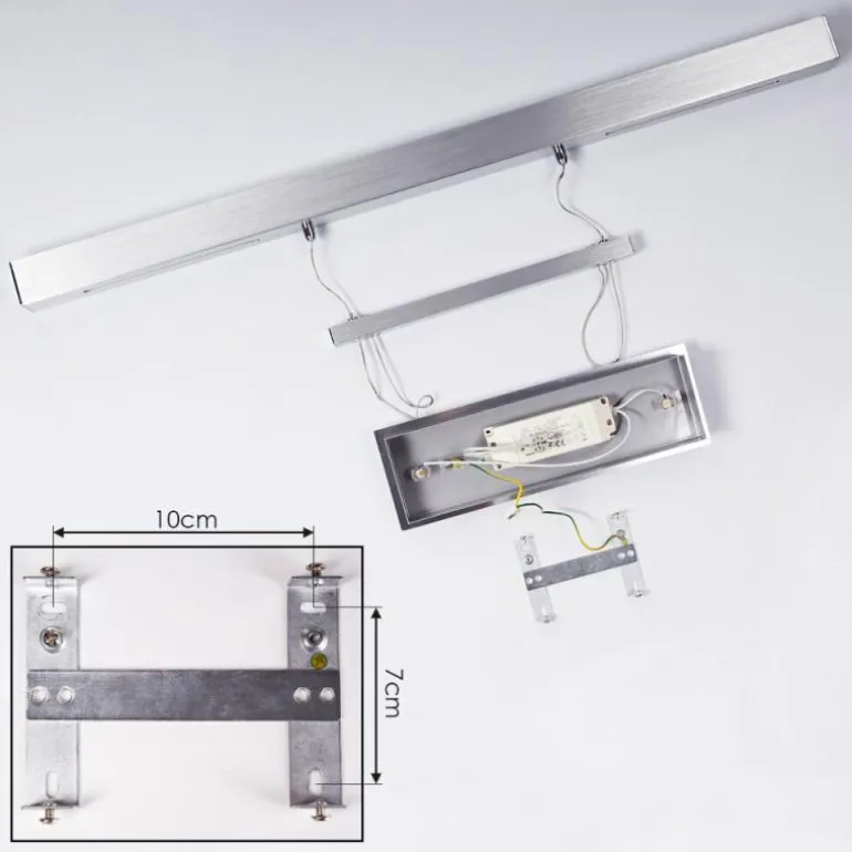 Suspension Ifo LED Aluminium brossé, 3 lumières